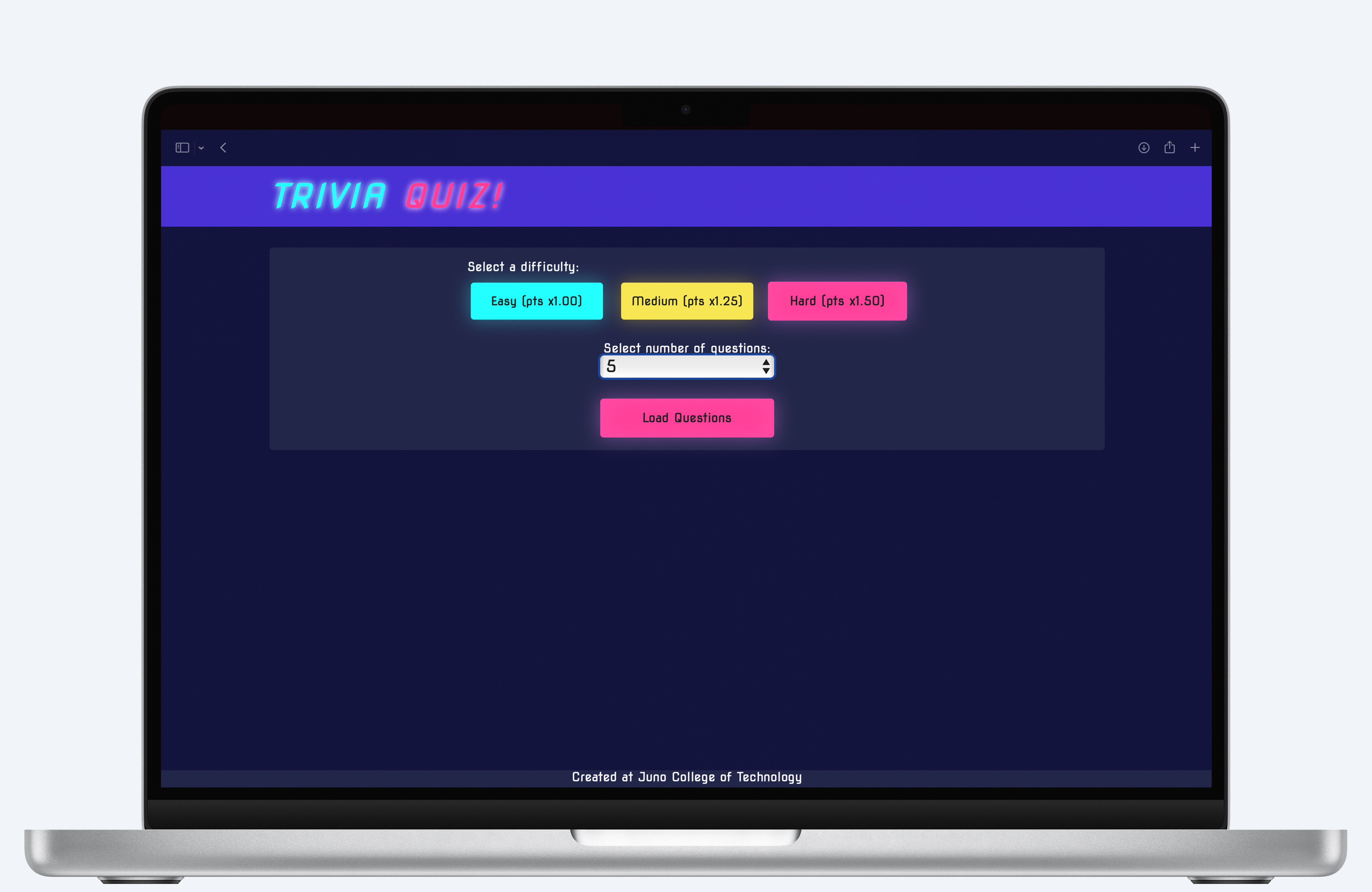 Preview of project 2: Trvia Quiz